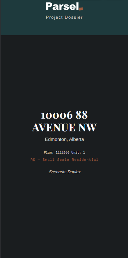 Project Dossier: Everything becomes a shareable dossier, with your address on the cover.
